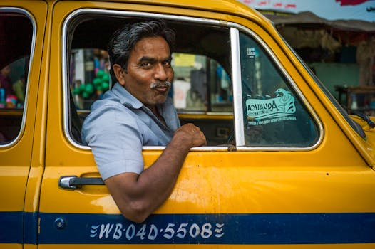 Indian Taxi Driver, Kolkata, India